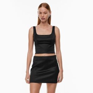 Aritzia Wilfred Shine Satin Bustier